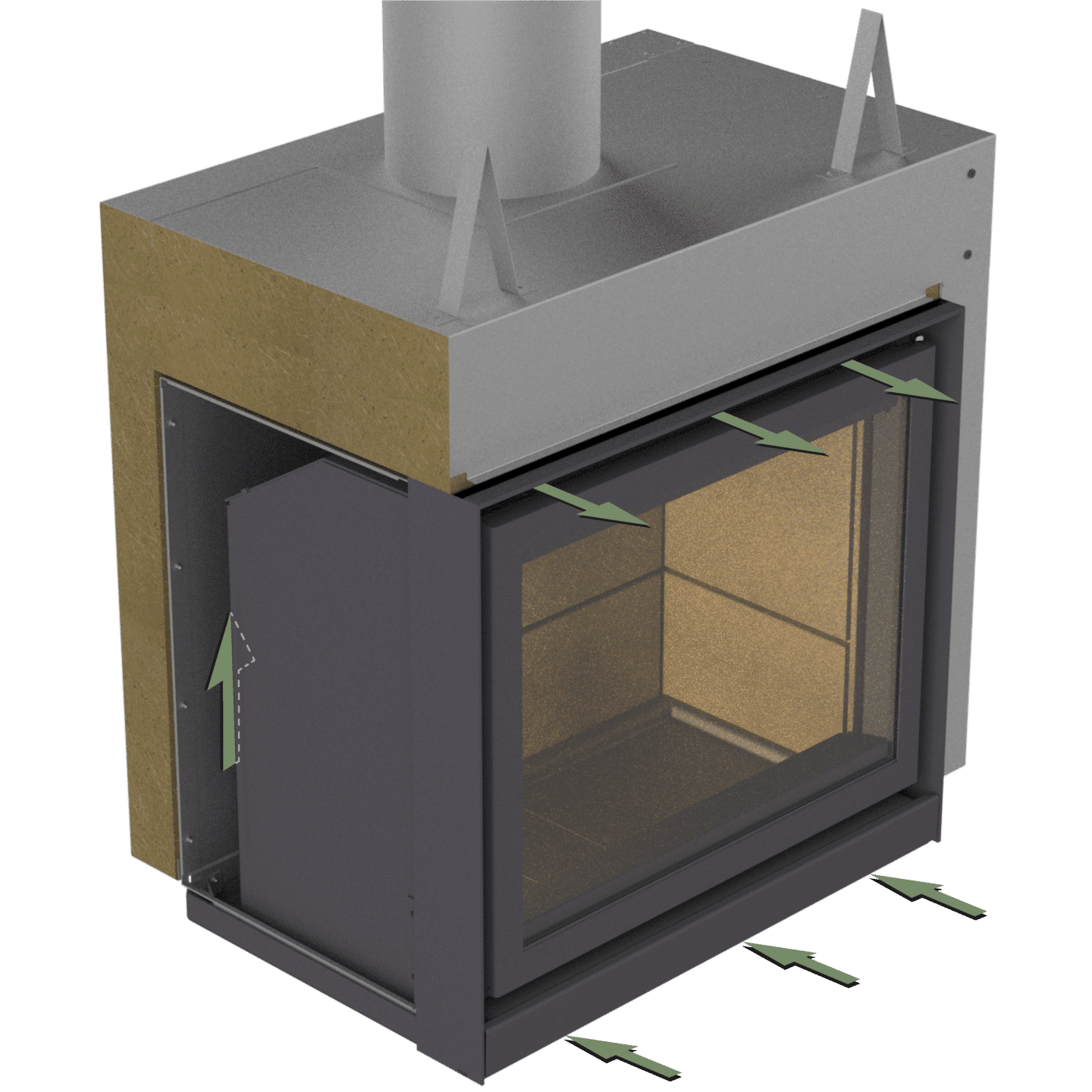 Convection intégrée et silencieuse